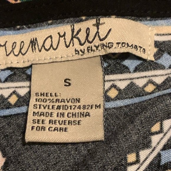 NWT Freemarket Flying Tomatos Handkerchief Dress Small - Picture 7 of 7